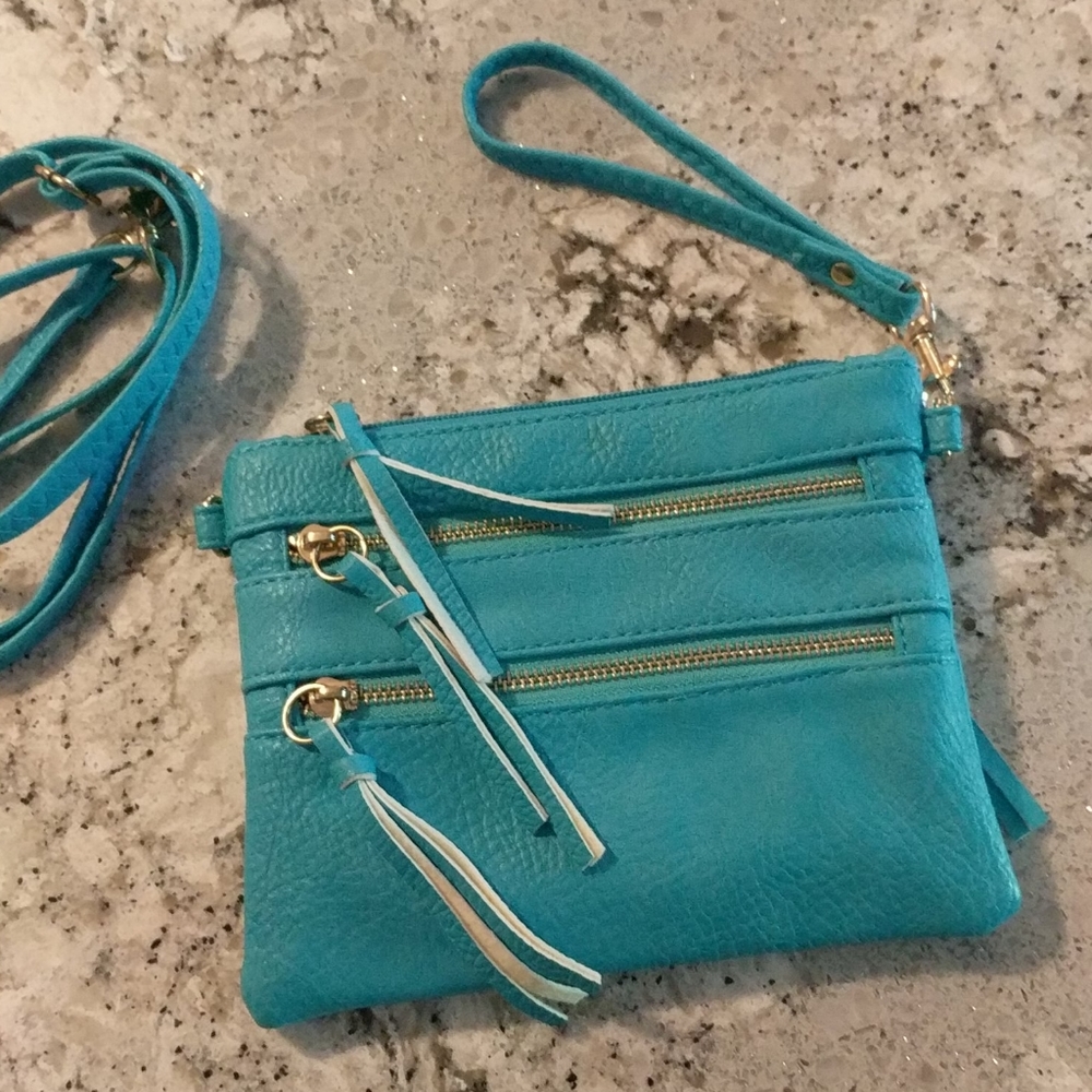 Turquoise color cross body